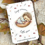 Adorable Little Cosy Season Pin / Brooch - Baby Hedgehog