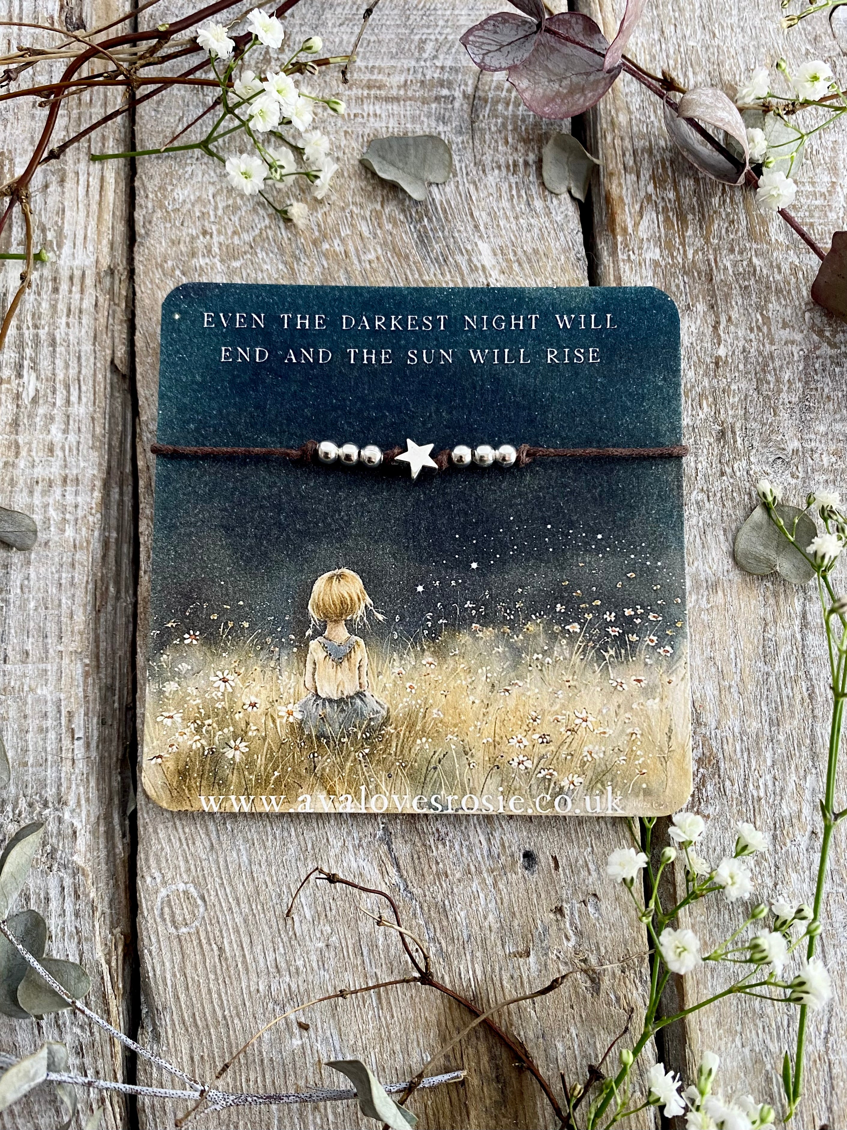 Just A Little Reminder Bracelet - Even The Darkest Night Will End