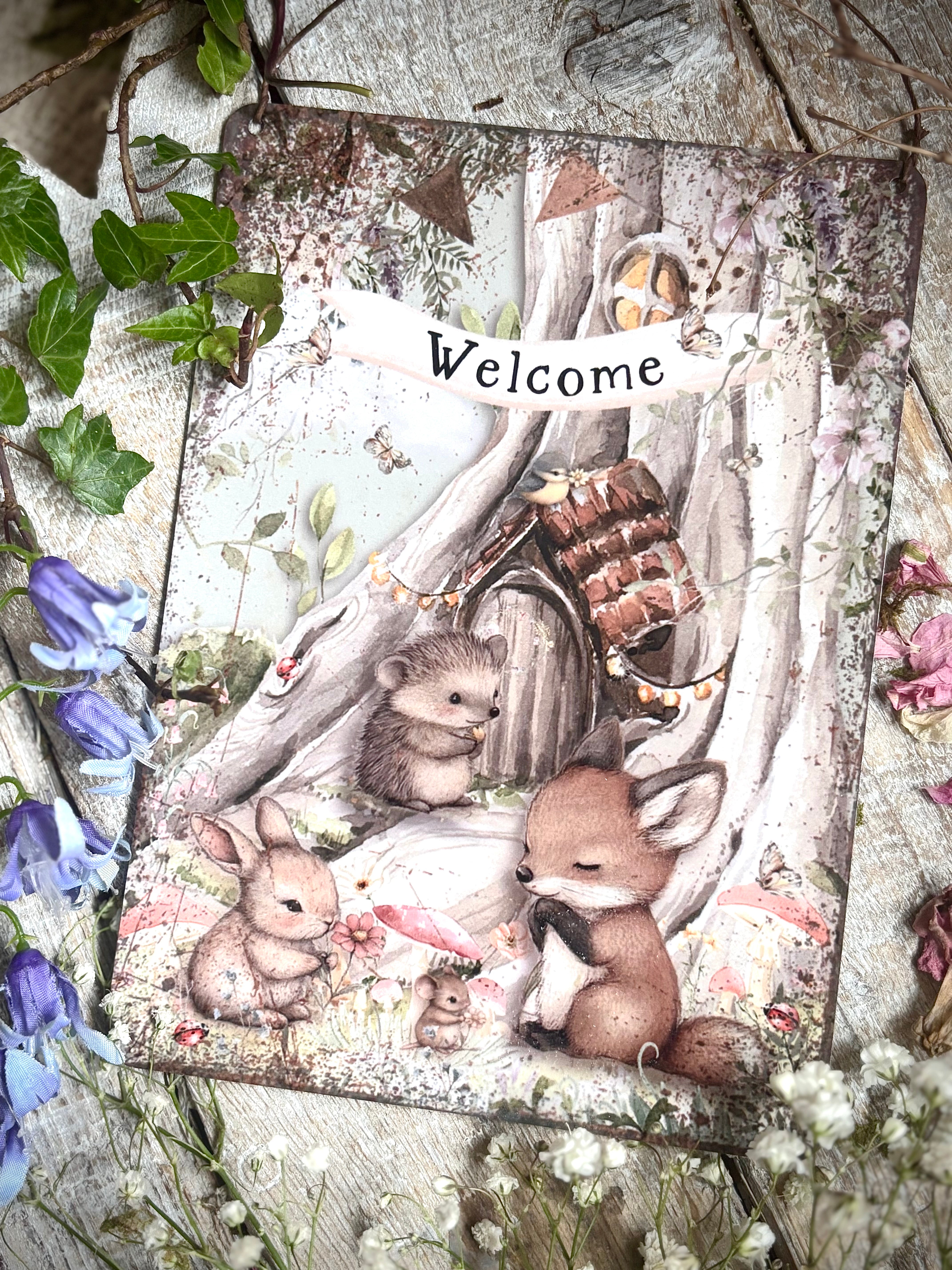 Aluminium Sign - Little Hollow - Welcome