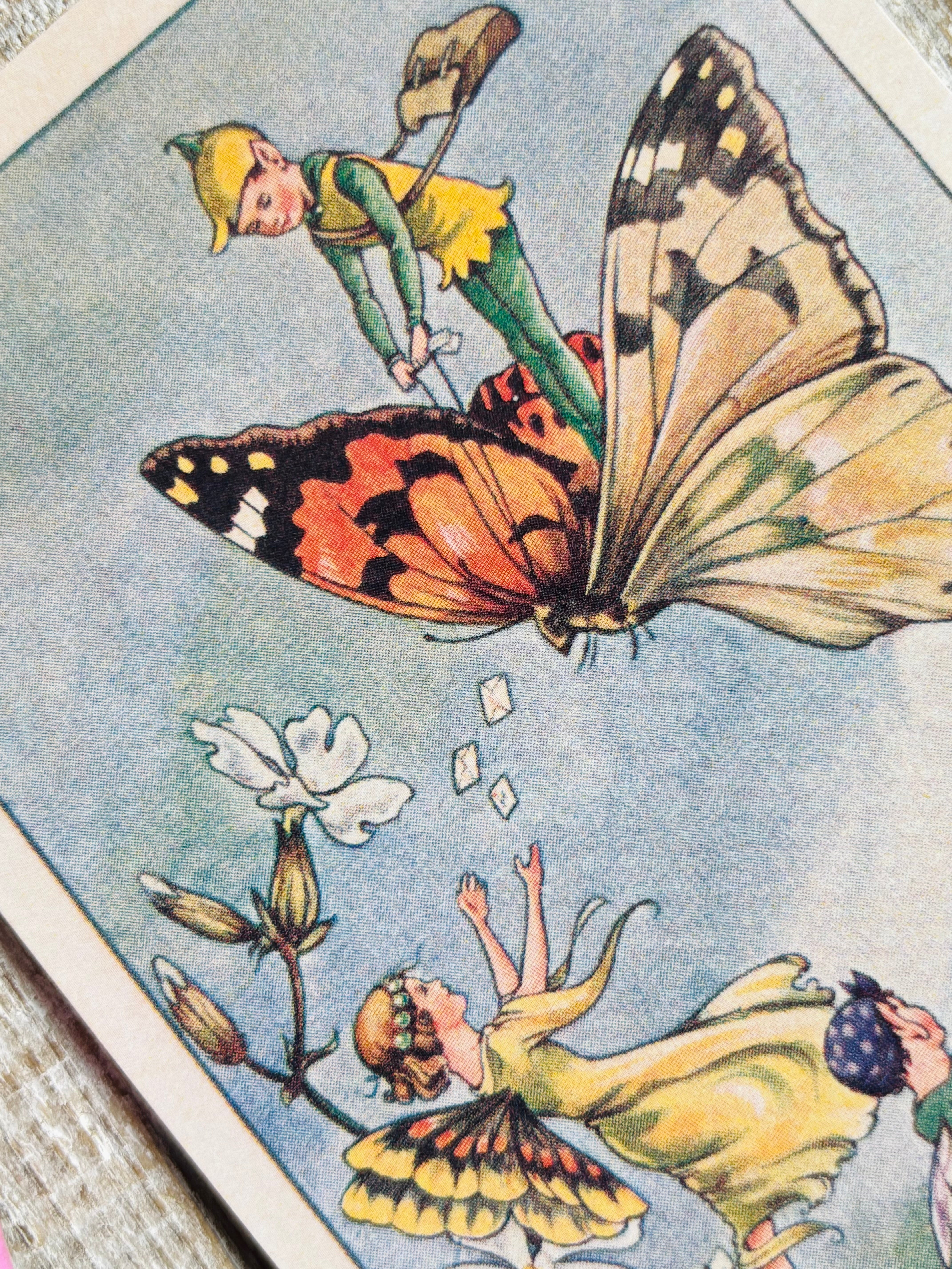 Rene Cloke Fairyland Postcard Series -The Pixie Postman