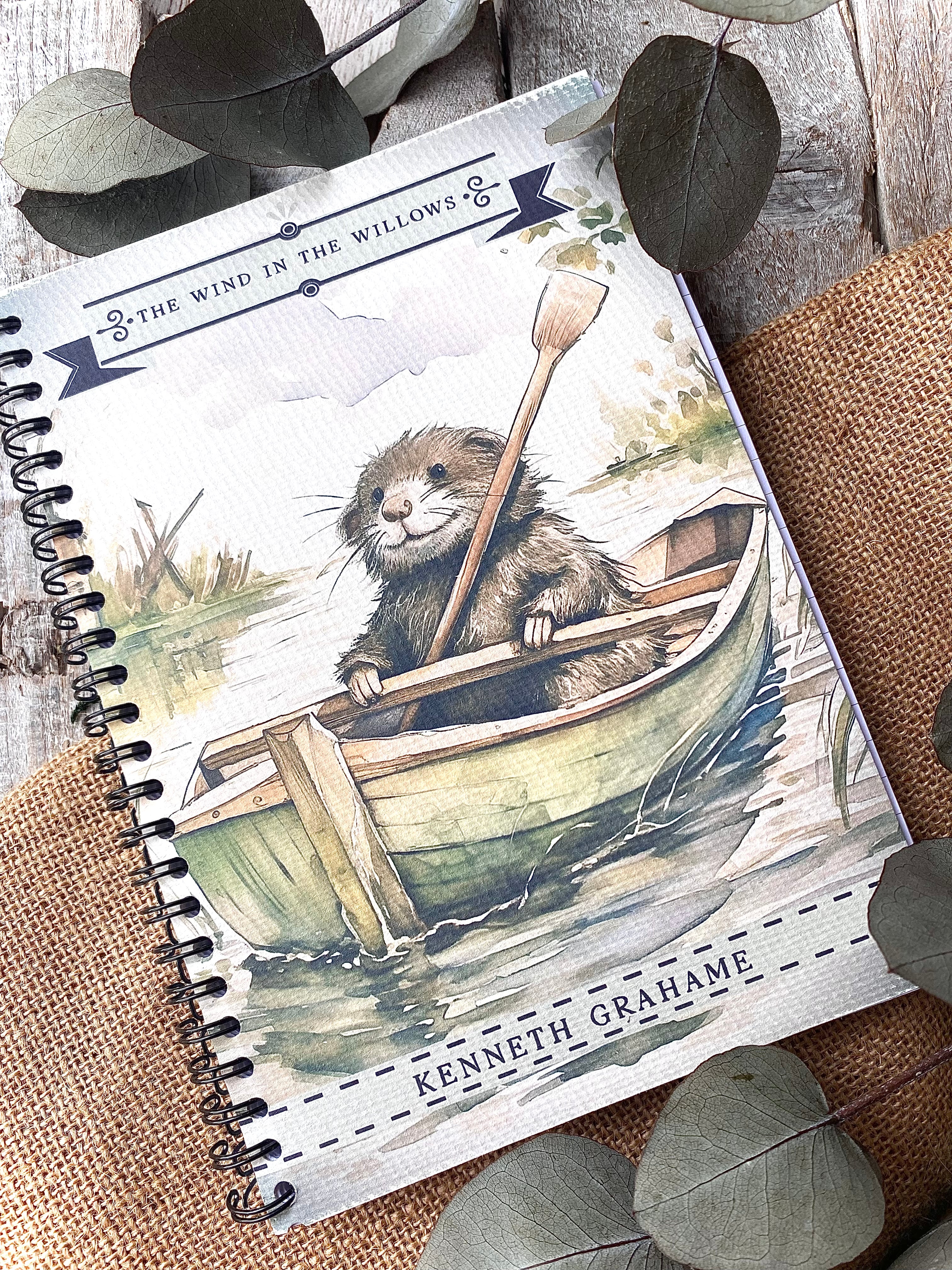 A5 Spiral Bound Notebook - Literary Classics - The Wind In The Willows