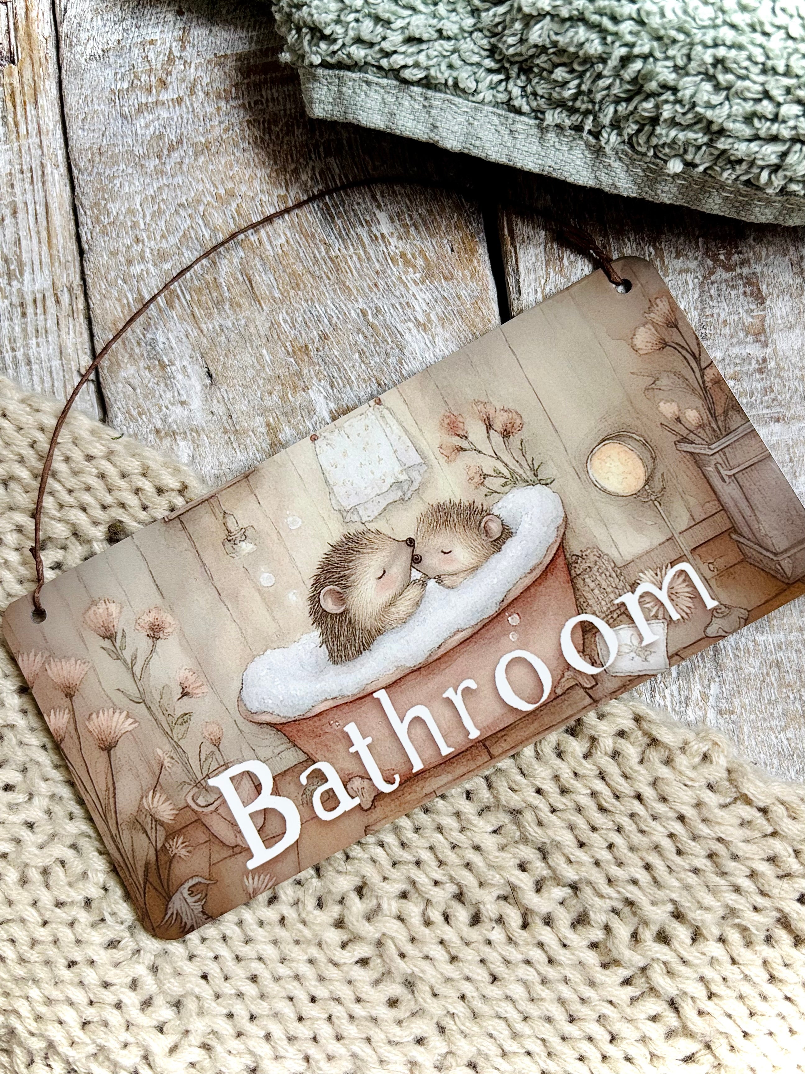Aluminium Door Sign - Bathroom