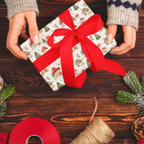 Three Sheets Of Printed Christmas Gift Wrap - Toadstool House