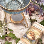 Sweet Little Glass Wax Warmer/Oil Burner (Blue)