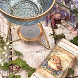 Sweet Little Glass Wax Warmer/Oil Burner (Blue)