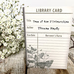 Literary Classic Earrings - Tess Of The D’Urbervilles, Thomas Hardy