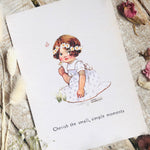 Agnes Richardson Postcard - Cherish The Small, Simple Moments