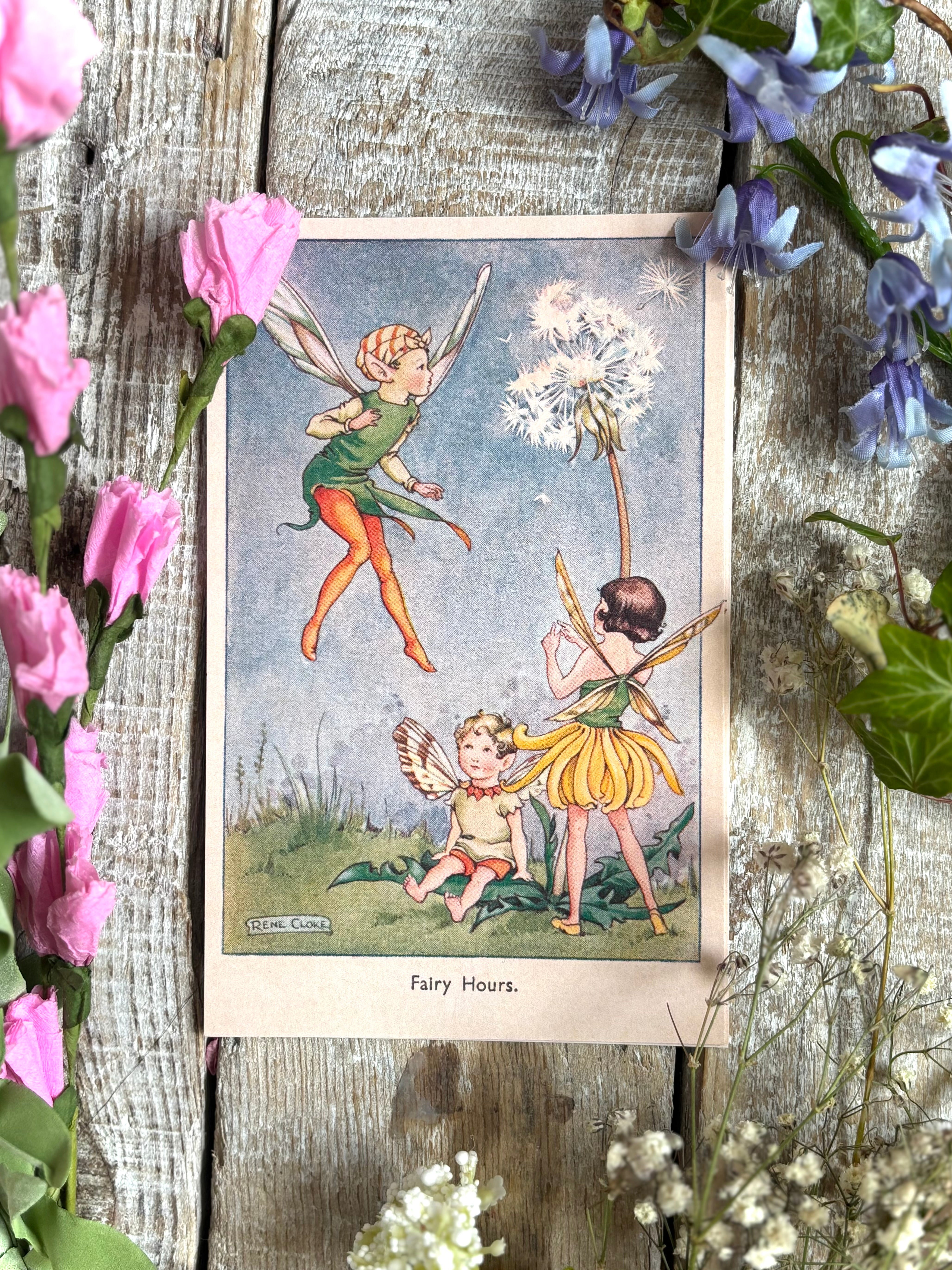 Rene Cloke Fairyland Postcard Series - Fairy Hours