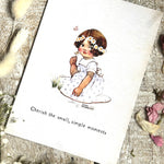 Agnes Richardson Postcard - Cherish The Small, Simple Moments