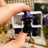 Cute Little Black Cat Decorations x 6