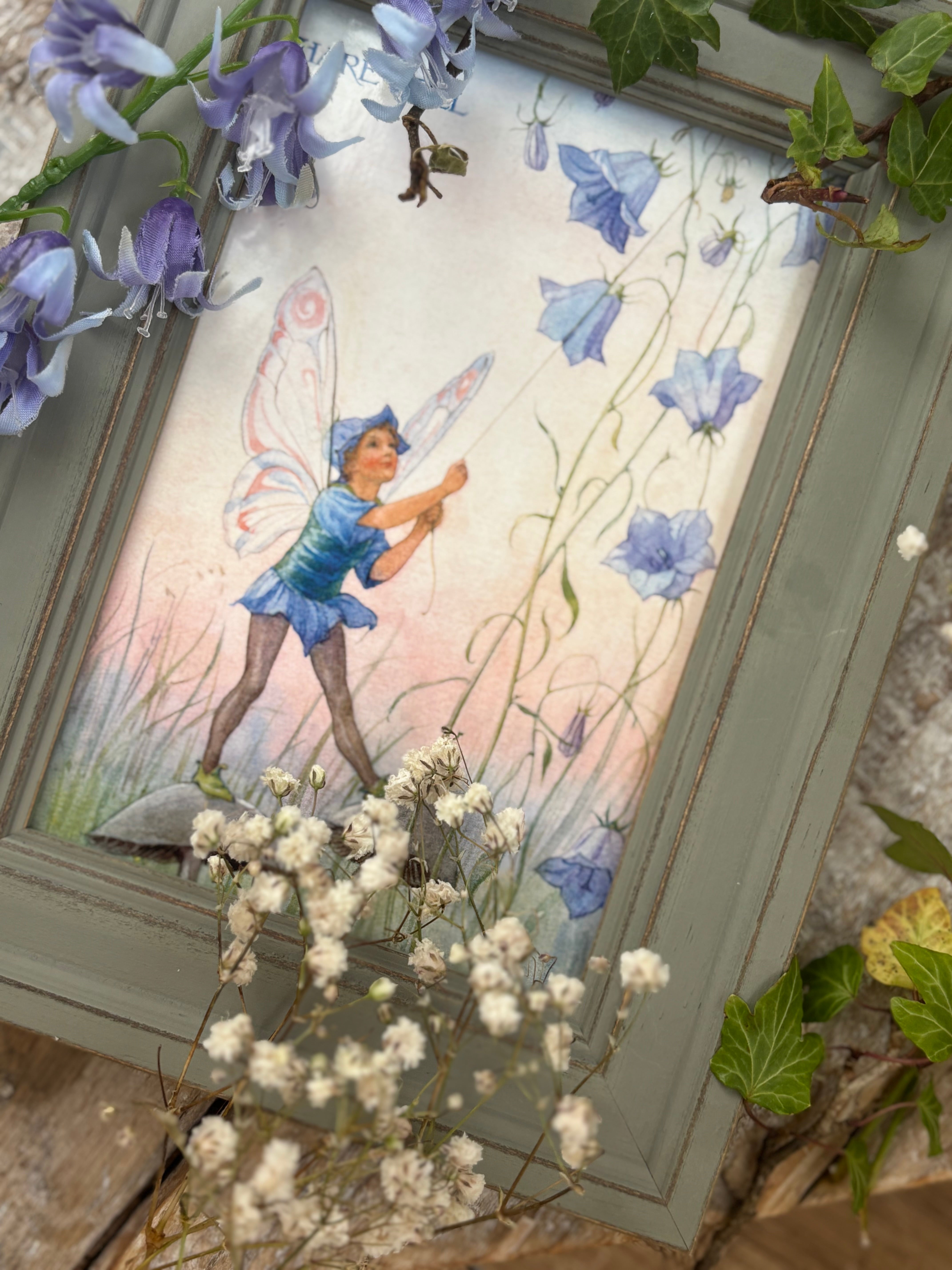 Harebell Fairy - Margaret Tarrant - Framed Postcard