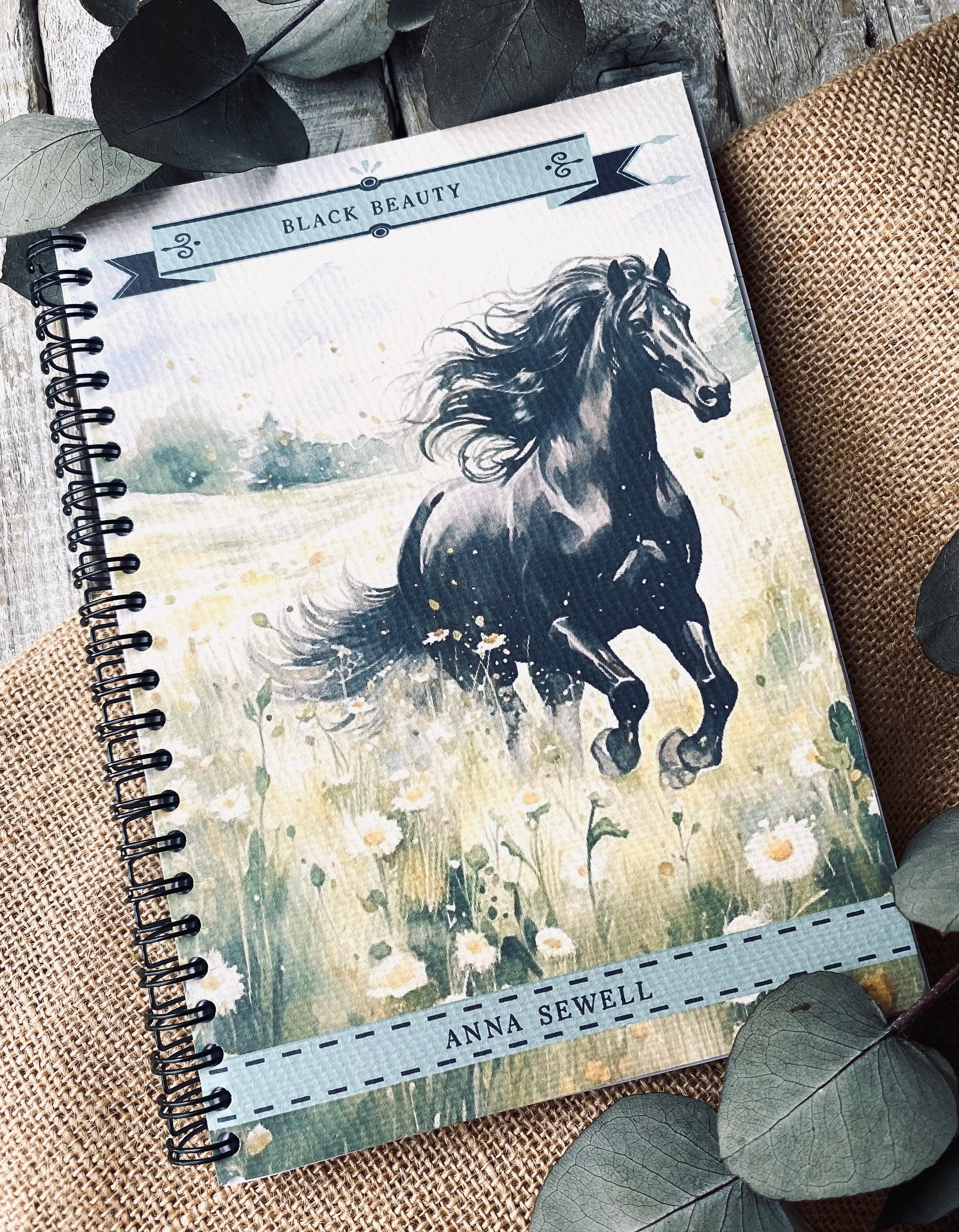 A5 Spiral Bound Notebook - Literary Classics - Black Beauty