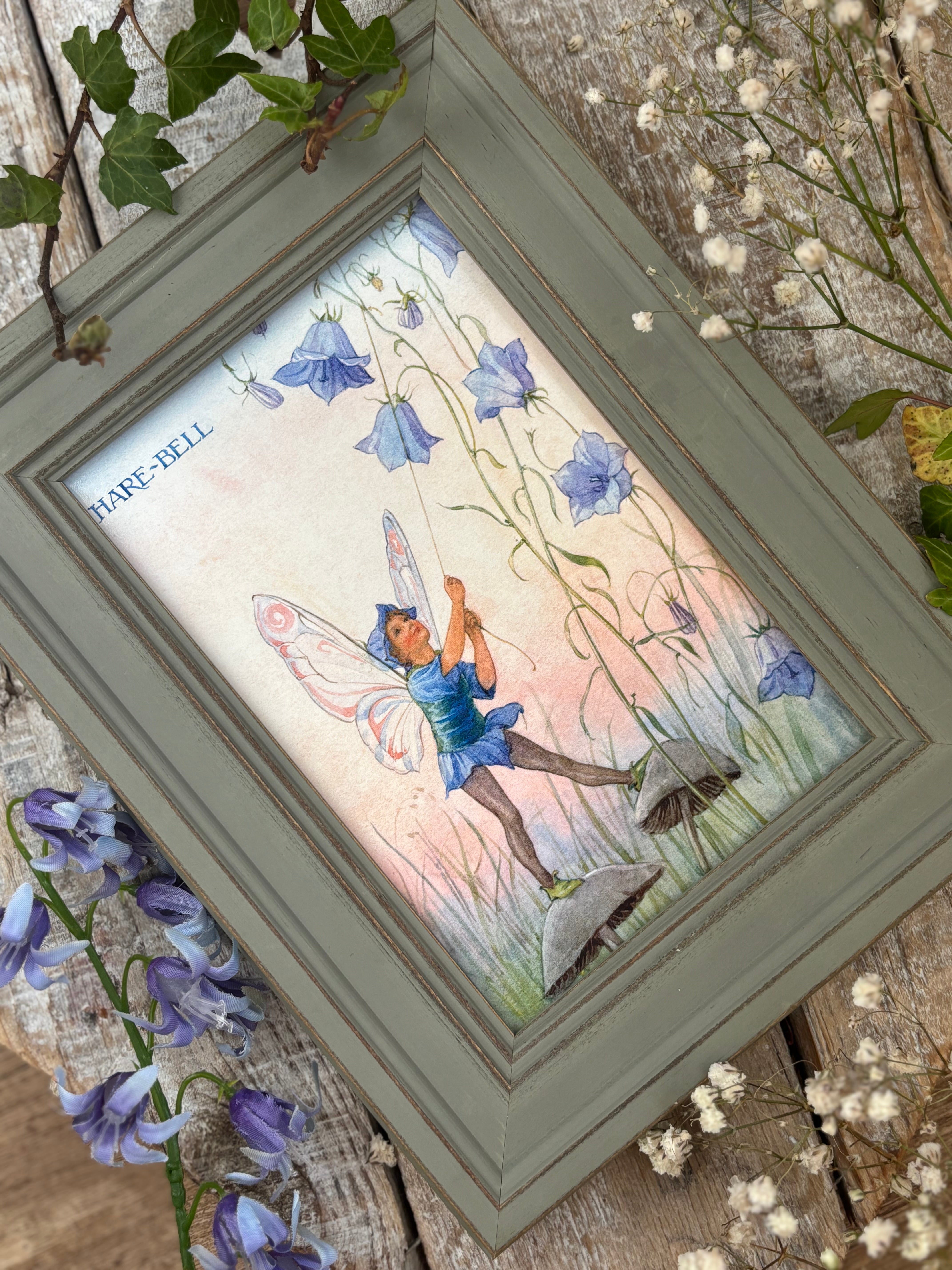 Harebell Fairy - Margaret Tarrant - Framed Postcard