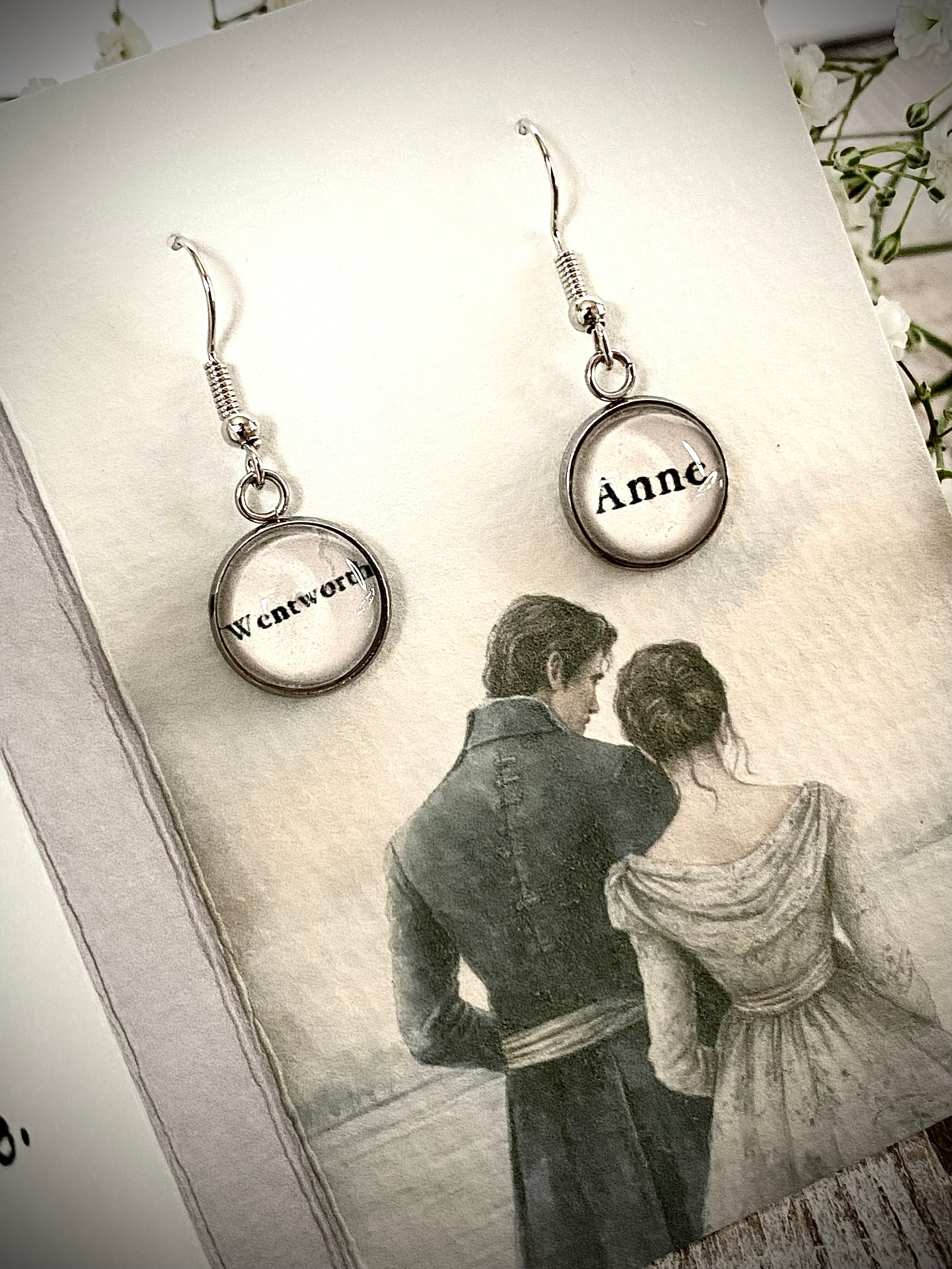 Literary Classic Earrings - Persuasion, Jane Austen