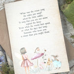 The Fairy And The Little Bunny - A6 Card - Close By