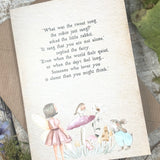 The Fairy And The Little Bunny - A6 Card - Close By
