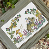 Blackberry Time - Margaret W Tarrant - Framed Postcard