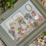 The Patchwork Quilt - Margaret Tempest - Framed Postcard