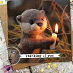 Otter Greetings Card 13 - Thinking Of You