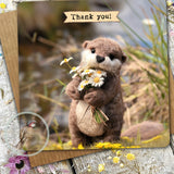 Otter Greetings Card 05 - Thank You