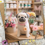 Sugar Paws - Blank Greeting Card - Pug - #16