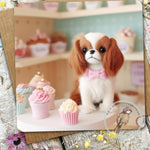 Sugar Paws - Blank Greeting Card - Cavalier King Charles Spaniel - #19