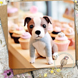 Sugar Paws - Blank Greeting Card - Staffordshire Bull Terrier -  #25