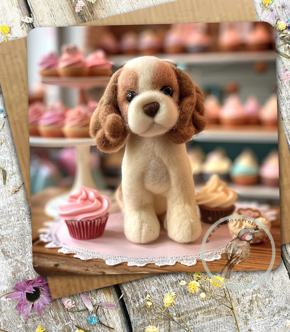 Sugar Paws - Blank Greeting Card -Spaniel -  #27