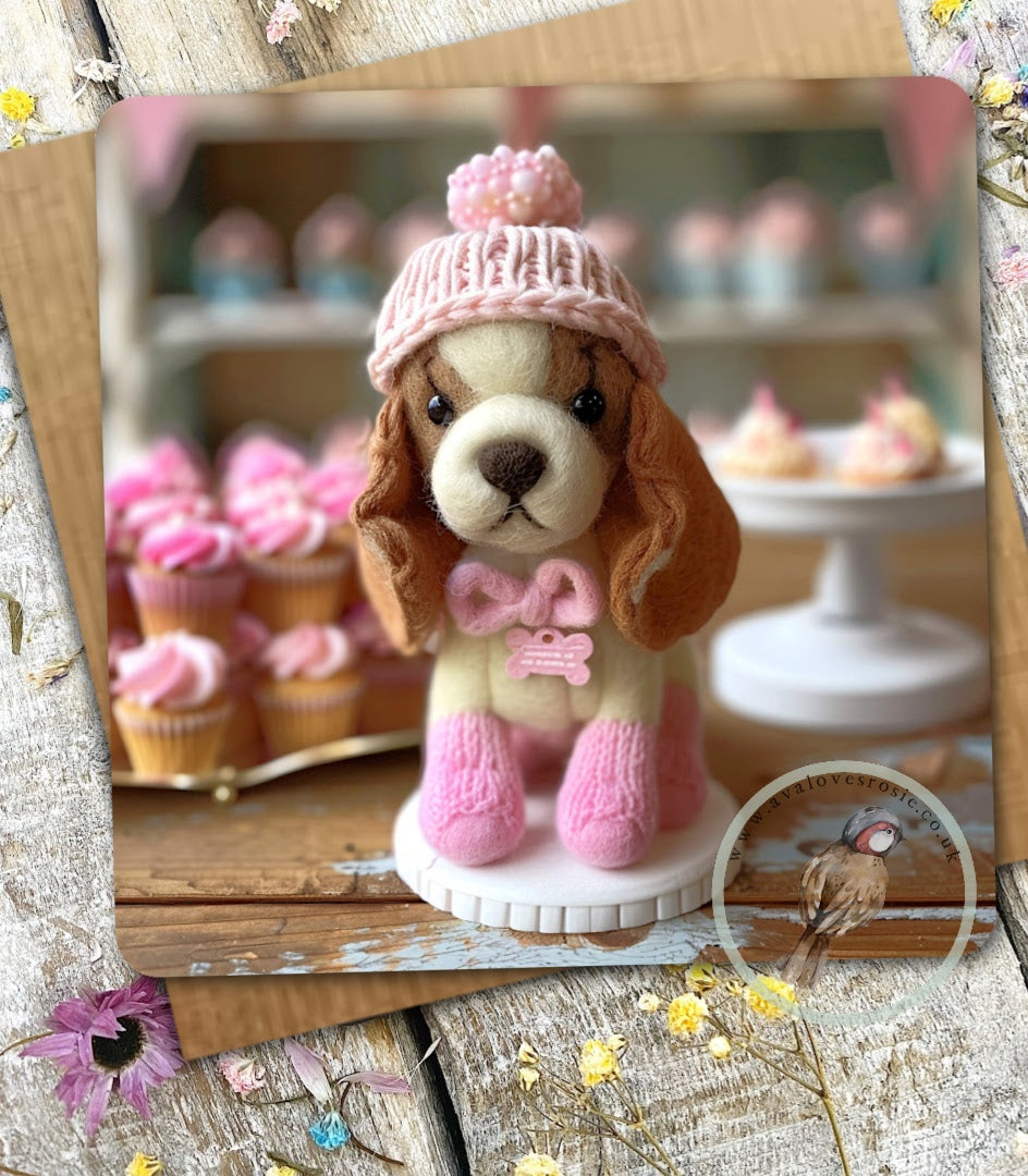 Sugar Paws - Blank Greeting Card -Spaniel -  #28