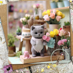 Sugar Paws - Blank Greeting Card - Grey Cat - #35