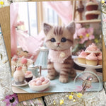 Sugar Paws - Blank Greeting Card - Tabby Cat - #37