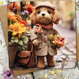 Sugar Paws - Blank Greeting Card - Cavapoo - #40