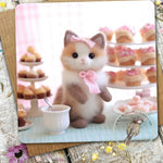 Sugar Paws - Blank Greeting Card - Kitty - #42