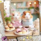Sugar Paws - Blank Greeting Card -Guinea Pigs - #44