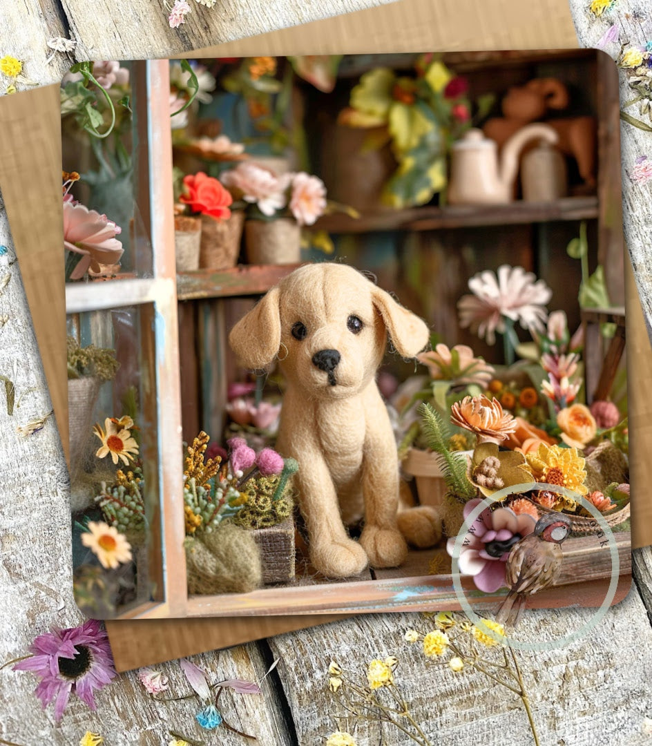 Sugar Paws - Blank Greeting Card - Lab - #47