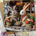 Sugar Paws - Blank Greeting Card - Bunnies - #50