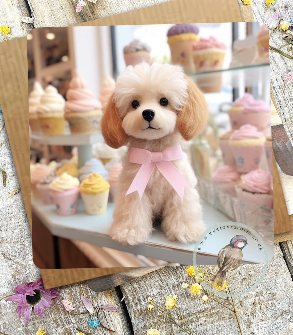 Sugar Paws - Blank Greeting Card - Cockapoo - #5