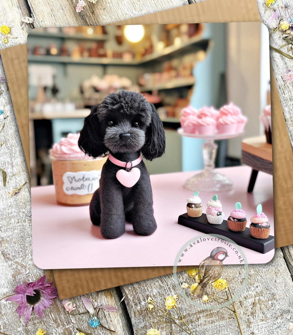 Sugar Paws - Blank Greeting Card - Cockapoo - #7