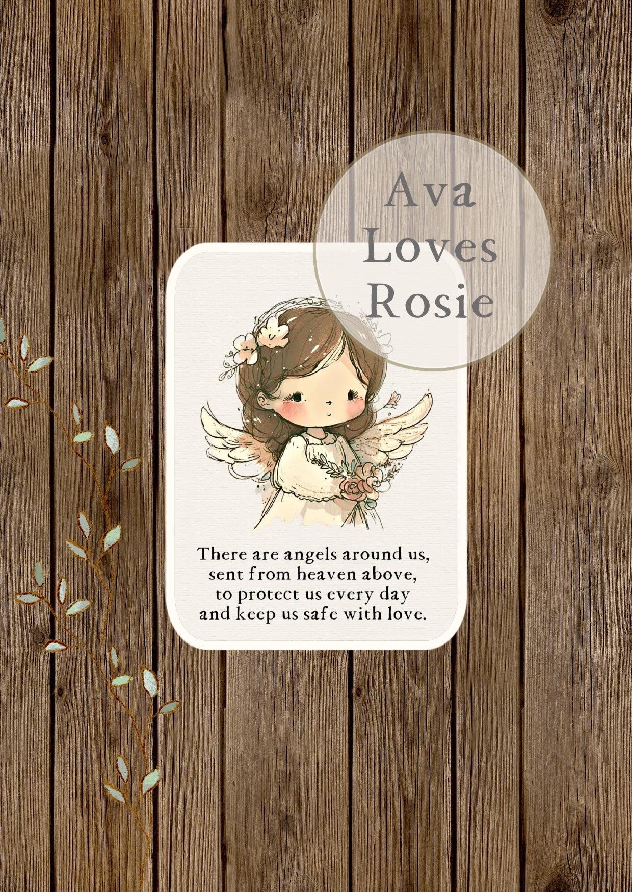 Sweet Little Keepsakes - A7 Size Prints/Cards - Angel