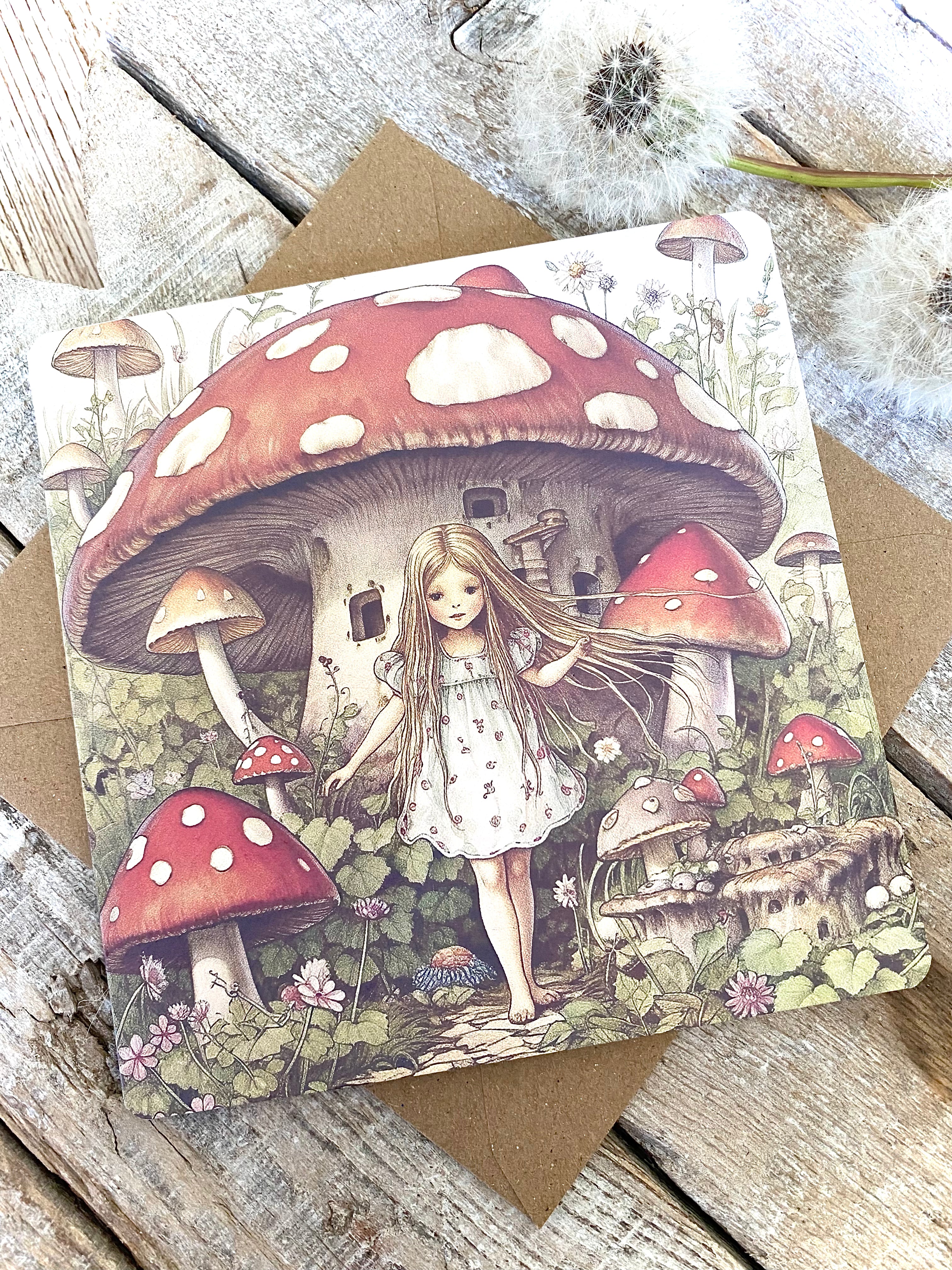 ‘Once Upon A Time…’ Square Greeting Card #14