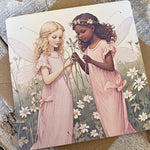 Once Upon A Time…’ Square Greeting Card #20