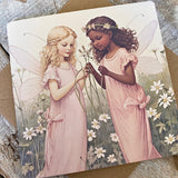 Once Upon A Time…’ Square Greeting Card #20
