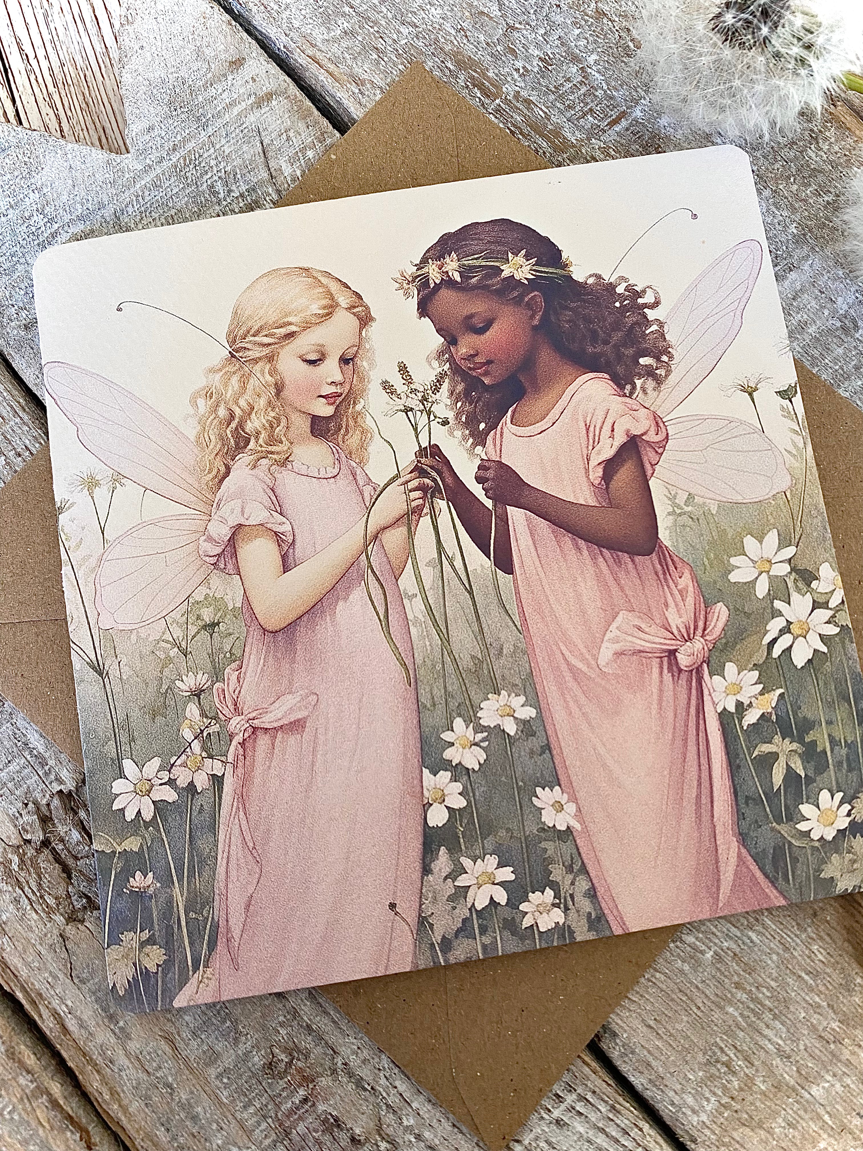 Once Upon A Time…’ Square Greeting Card #20