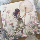 ‘Once Upon A Time…’ Square Greeting Card #13