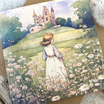 Once Upon A Time…’ Square Greeting Card #7
