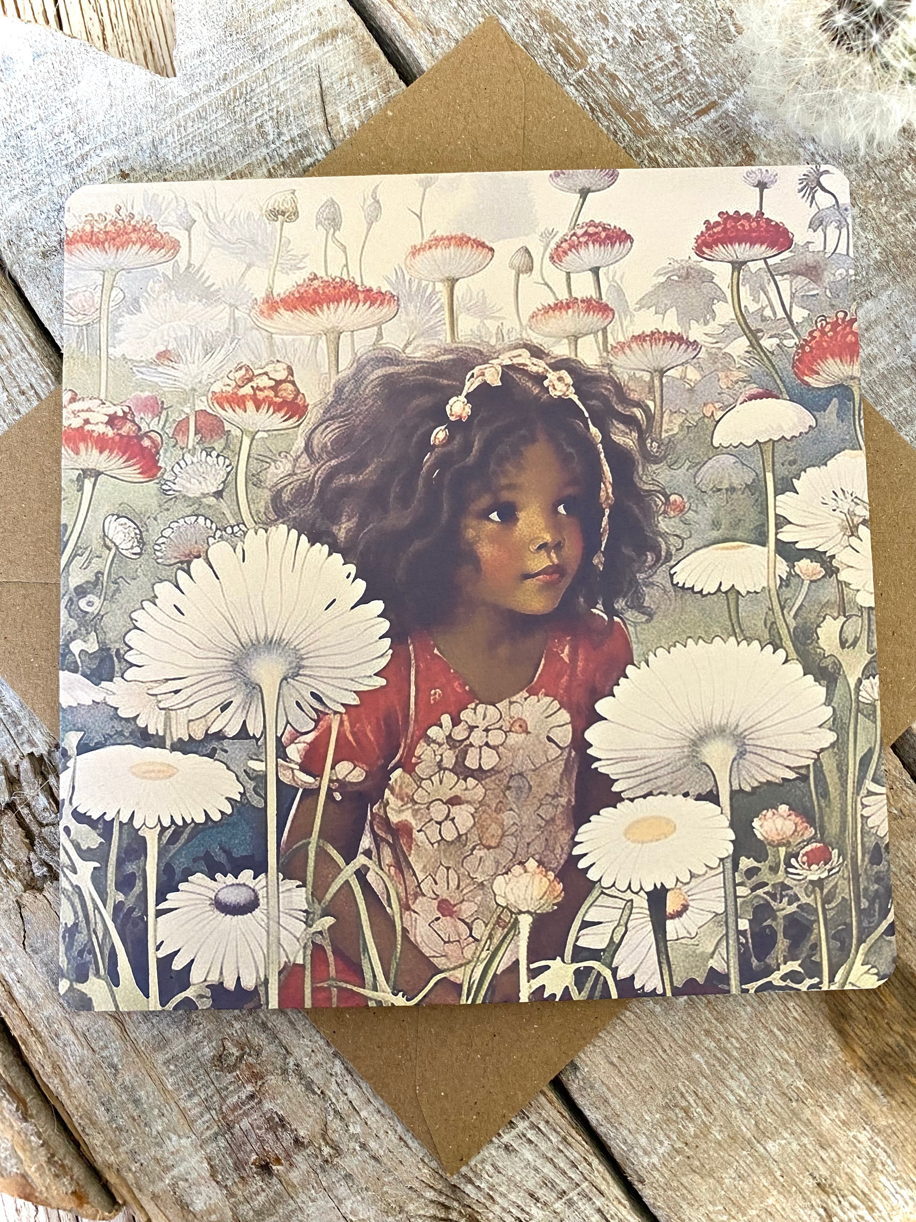 ‘Once Upon A Time…’ Square Greeting Card #29