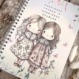 A5 Spiral Bound Notebook - Happiness Shared Is Happiness Doubled