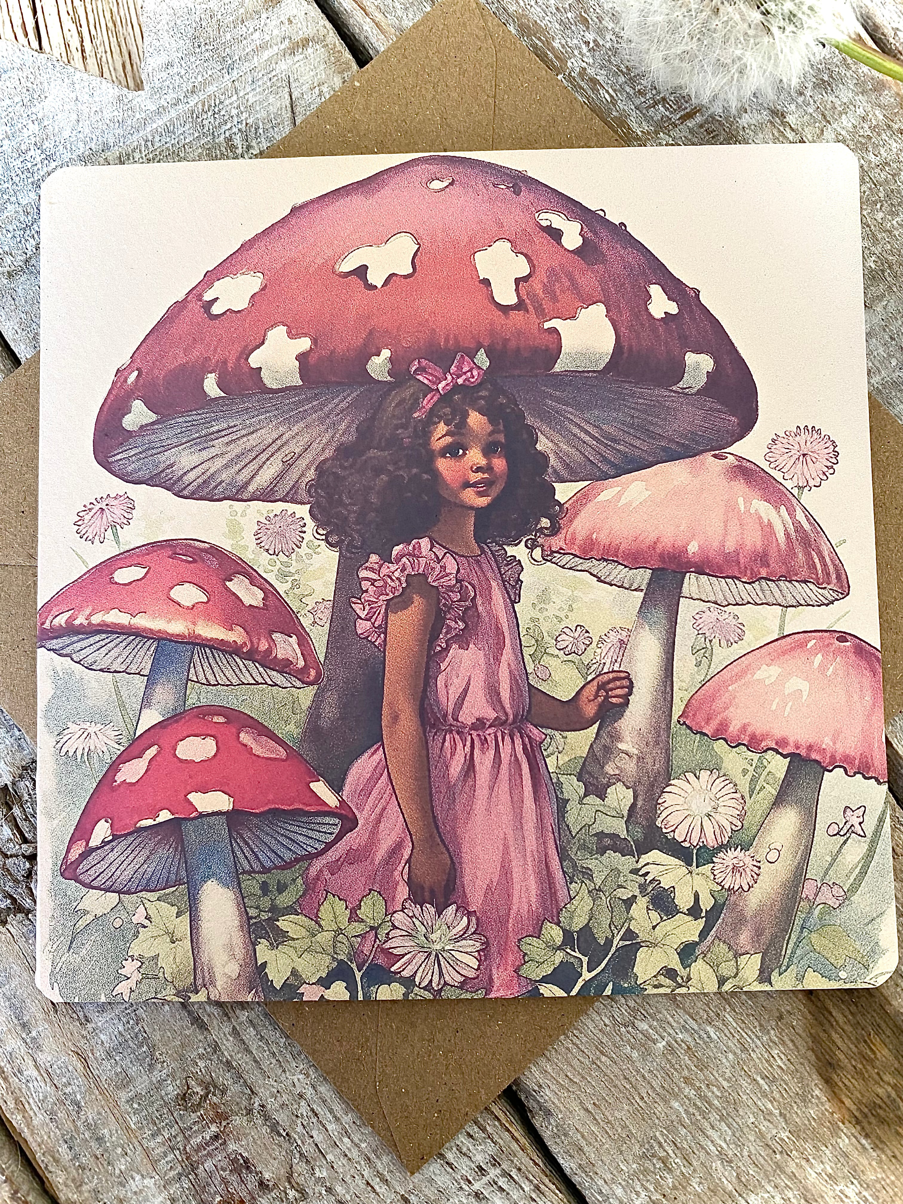Once Upon A Time…’ Square Greeting Card #28