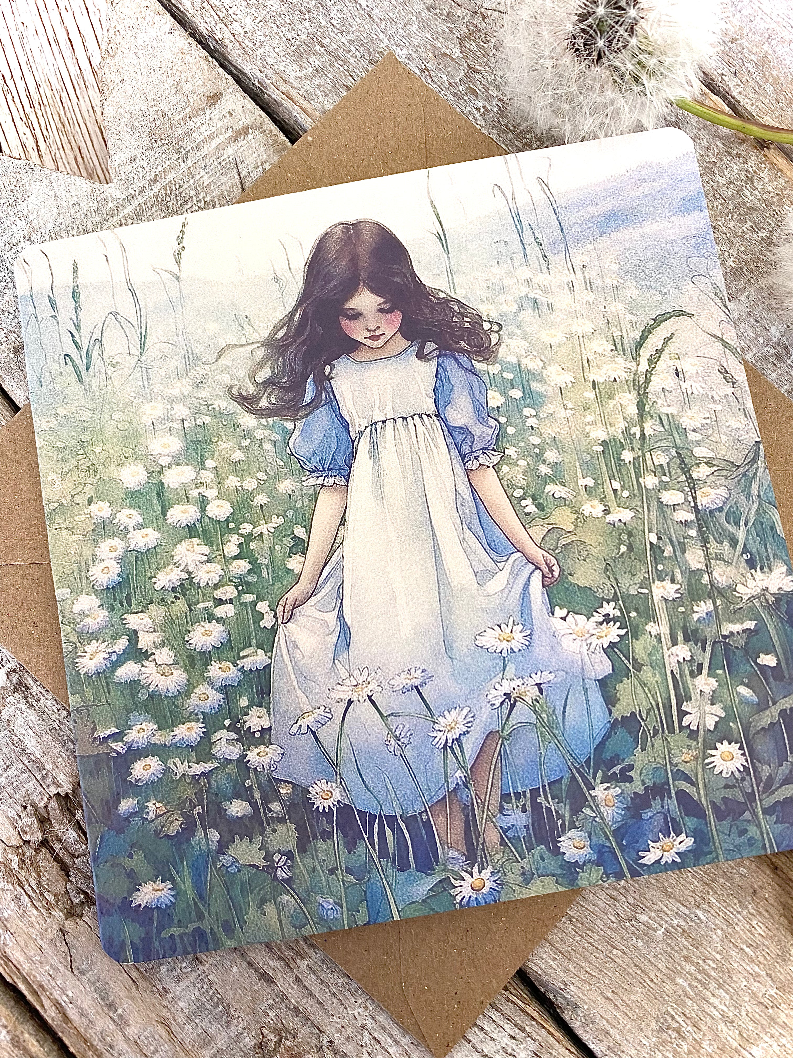‘Once Upon A Time…’ Square Greeting Card #6
