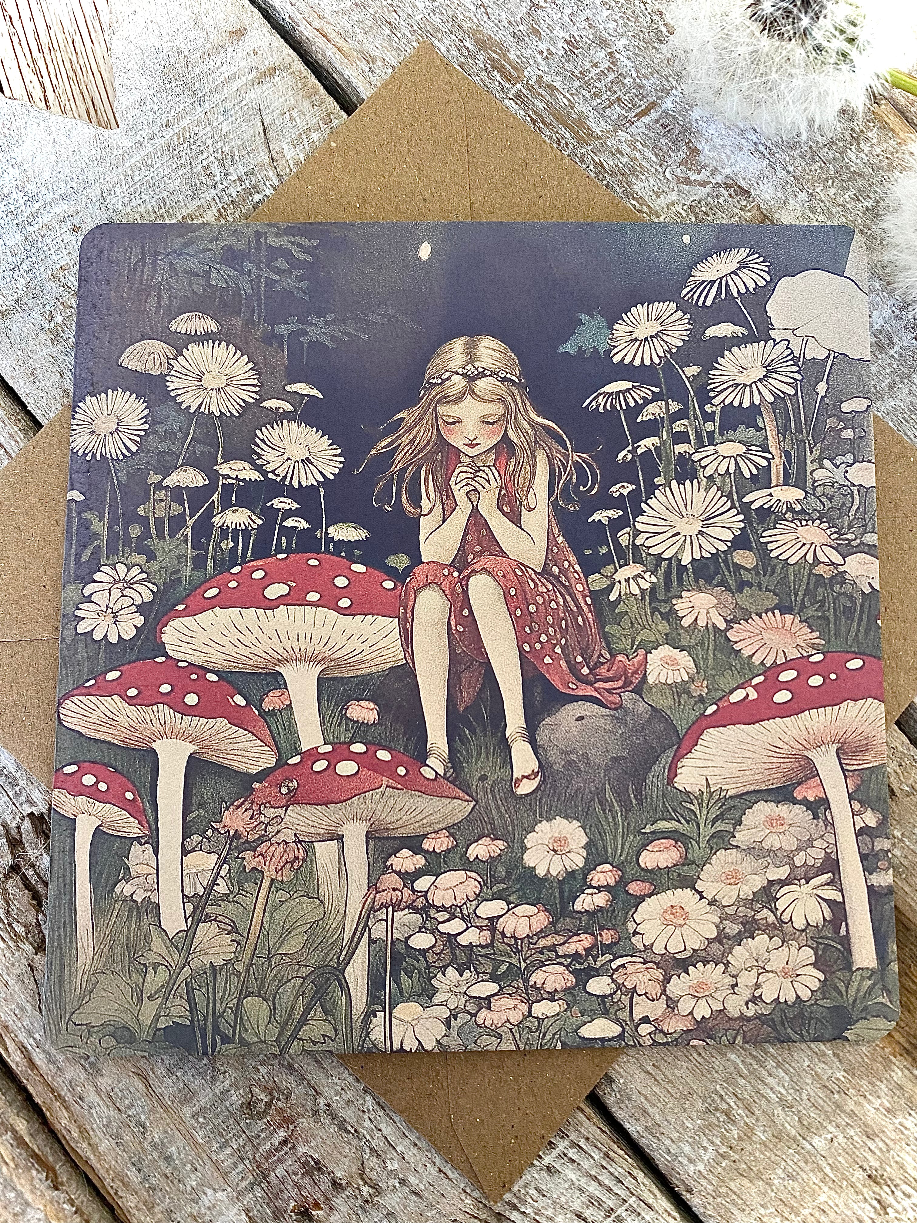 ‘Once Upon A Time…’ Square Greeting Card #4